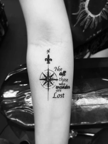 Popularity Of Not All Those Who Wander Are Lost Tattoos