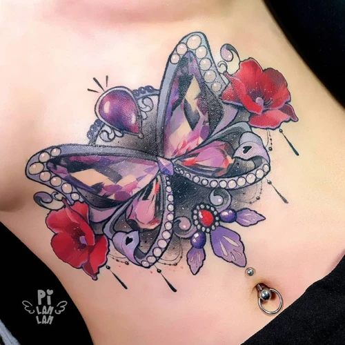 Butterfly Tattoos On The Lower Back
