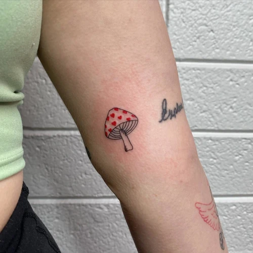 Pain Factor Of Mushroom Tattoos