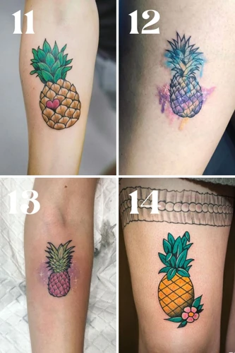 Pineapple Tattoo Designs