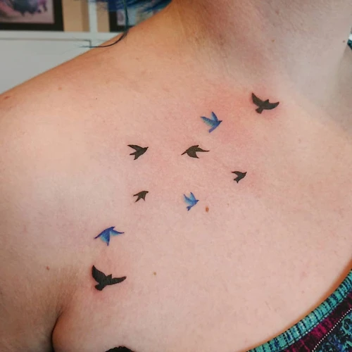Placement Of Swallow Tattoo
