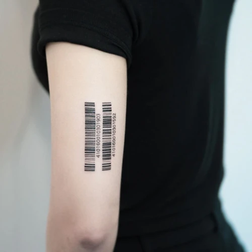 Popular Barcode Tattoo Designs