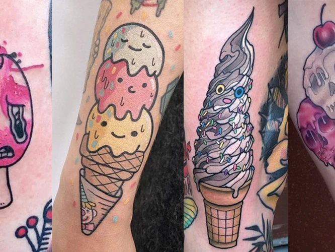 Popular Tattoo Artists For Ice Cream Tattoos