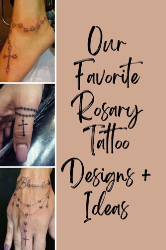 Popular Variations Of Rosary Tattoos