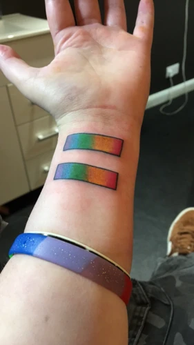 Popular Variations Of The Equal Sign Tattoo