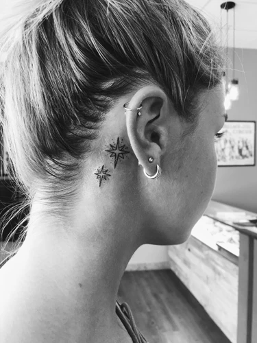 Popularity Of Star Tattoos Behind The Ear