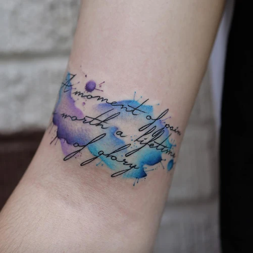Preparation For A Watercolor Tattoo