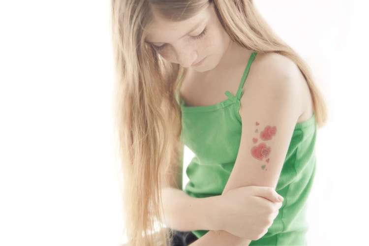 Removal Of Glitter Tattoos On Children