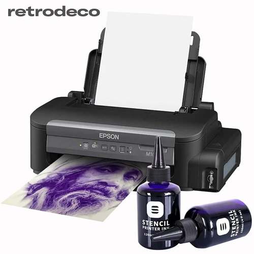 Setting Up The Inkjet Printer For Printing The Tattoo Stencil