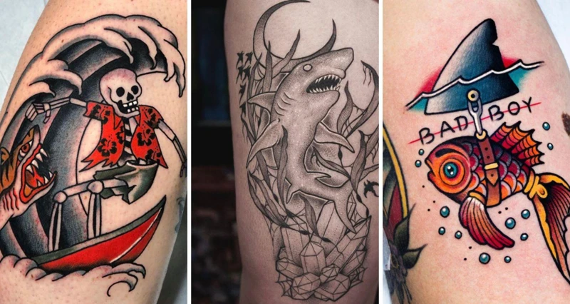 Shark Tooth Tattoos
