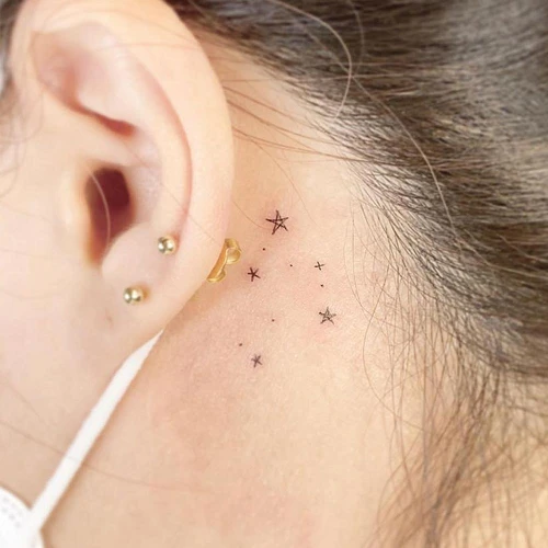 Symbolic Meaning Of Star Tattoos Behind The Ear