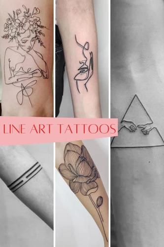 Symbolism In Line Tattoos