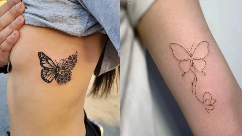 Traditional Butterfly Tattoos