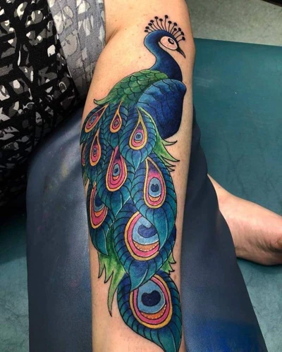 Types Of Peacock Tattoo Designs